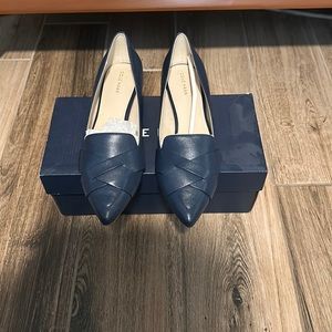 Navy blue loafers